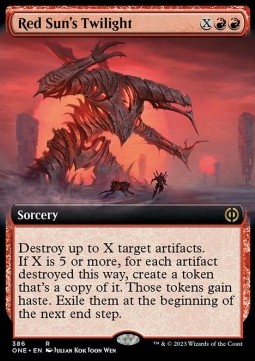 Red Suns Twilight - Phyrexia All Will Be One Extras 