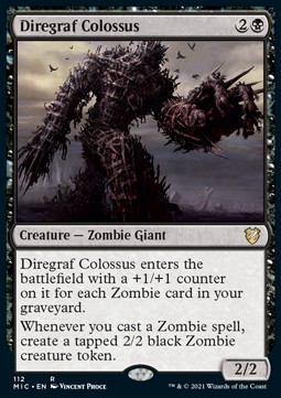 Diregraf Colossus - Commander Innistrad Midnight Hunt 
