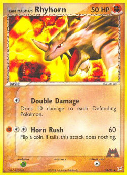 Team Magma's Rhyhorn (Horn Rush) 