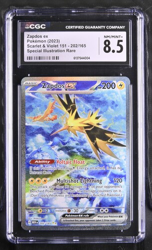 Zapdos ex - MEW 202 - English - CGC 8.5 