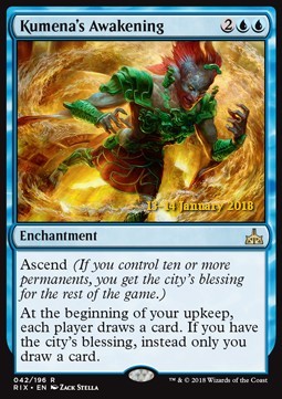 Kumenas Awakening - Rivals of Ixalan Promos 