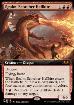Realm Scorcher Hellkite - Wilds of Eldraine Extras 