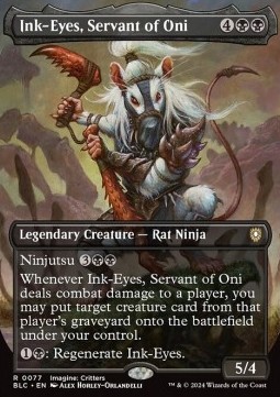 Ink Eyes Servant of Oni - Commander Bloomburrow Extras 