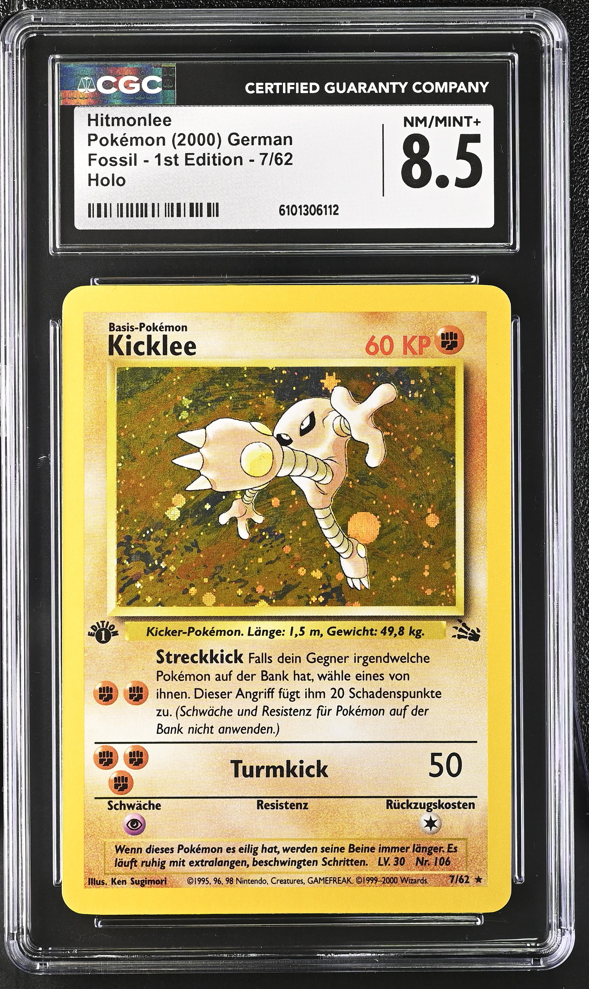 Hitmonlee - FO 7 - German - CGC 8.5 