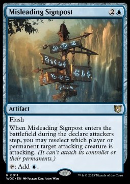 Misleading Signpost - Commander Wilds of Eldraine 
