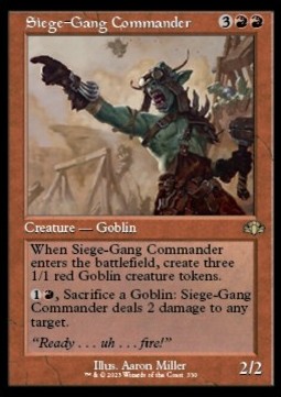Siege Gang Commander (V.1) - Dominaria Remastered Extras 