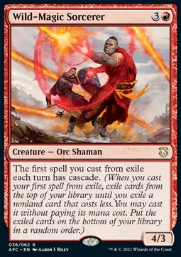 Wild Magic Sorcerer - Commander Adventures in the Forgotten Realms 