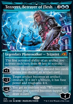 Tezzeret Betrayer of Flesh (V.2) - Kamigawa Neon Dynasty Extras 