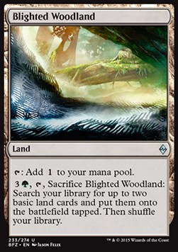 Blighted Woodland - Battle for Zendikar 