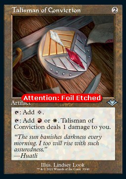 Talisman of Conviction (V.2) - Modern Horizons Retro Frame Cards 