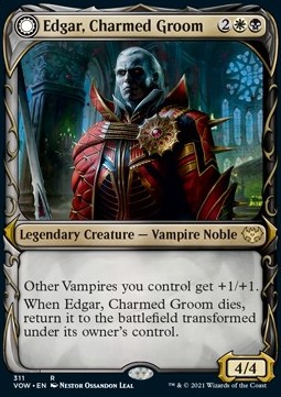 Edgar Charmed Groom Edgar Markovs Coffin (V.1) - Innistrad Crimson Vow Extras 