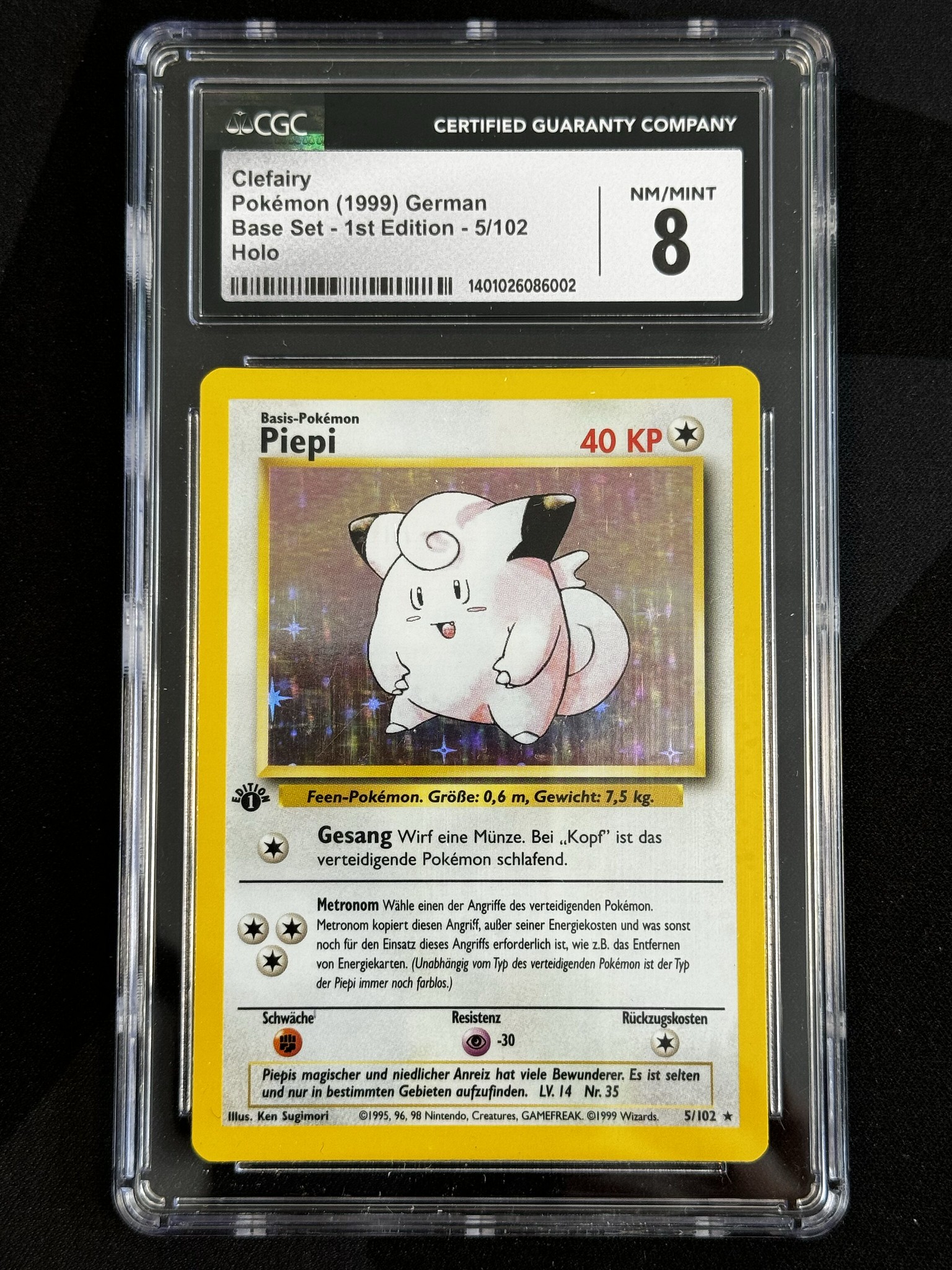 Clefairy - BS 5 - German - CGC 8