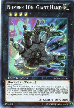 Number 106: Giant Hand (V.1 - Super Rare) 