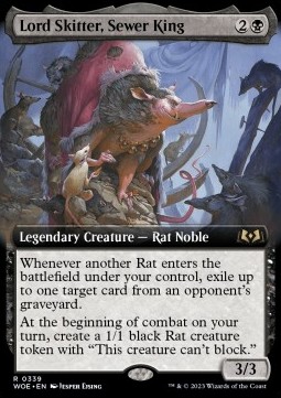 Lord Skitter Sewer King - Wilds of Eldraine Extras 