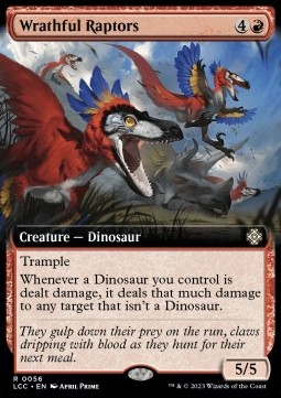 Wrathful Raptors (V.1) - Commander The Lost Caverns of Ixalan Extras 
