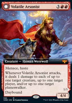 Volatile Arsonist Dire Strain Anarchist - Innistrad Crimson Vow Extras 