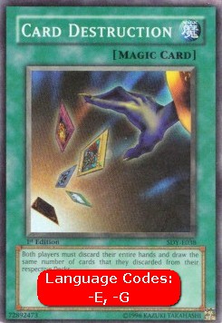 Card Destruction (V.1 - Super Rare) 