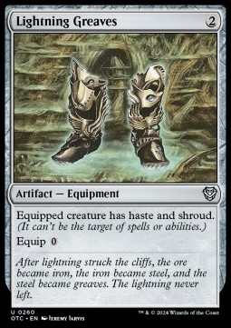 Lightning Greaves - Commander Outlaws of Thunder Junction 
