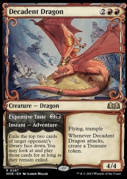 Decadent Dragon Expensive Taste - Wilds of Eldraine Extras 