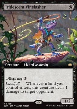 Iridescent Vinelasher - Bloomburrow Extras 