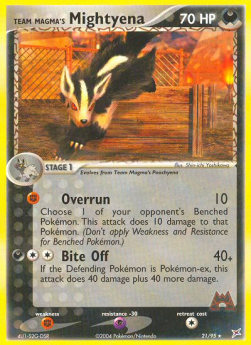 Team Magma's Mightyena 