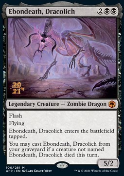 Ebondeath Dracolich (V.1) - Adventures in the Forgotten Realms Promos