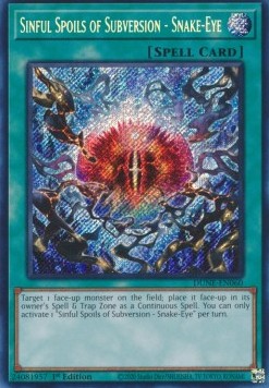 Sinful Spoils of Subversion - Snake-Eye (V.1 - Secret Rare) 