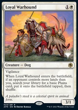 Loyal Warhound (V.2) - Adventures in the Forgotten Realms Promos