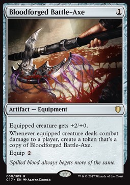 Bloodforged Battle Axe - Commander 2017 