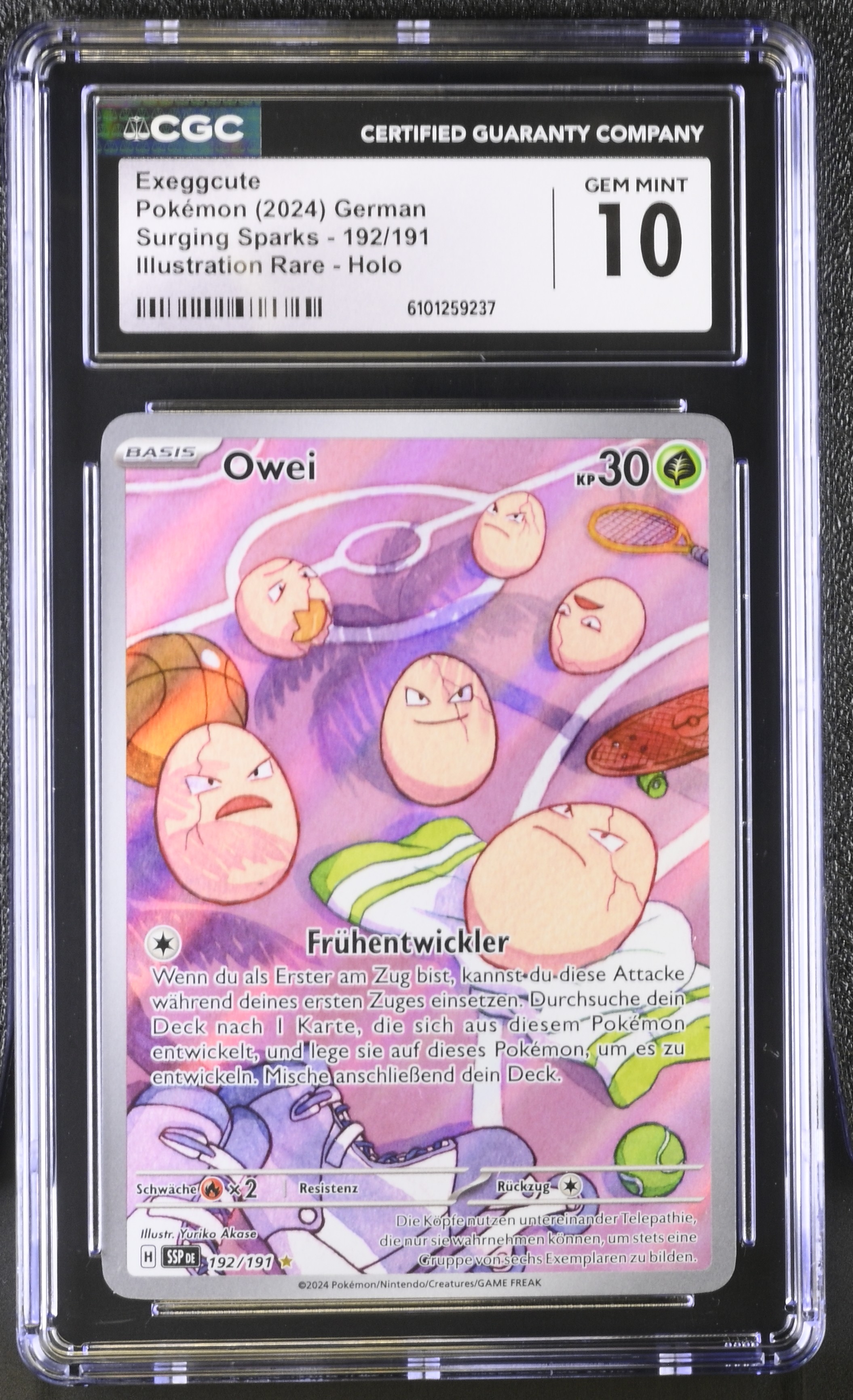 Exeggcute - SSP 192 - German - CGC 10 