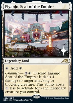 Eiganjo Seat of the Empire (V.2) - Kamigawa Neon Dynasty Promos 