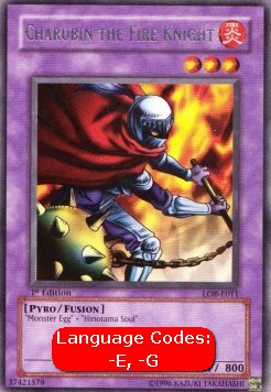Charubin the Fire Knight (V.1 - Rare) 