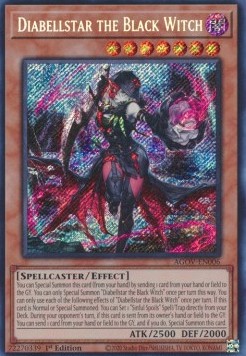 Diabellstar the Black Witch (V.1 Secret Rare)