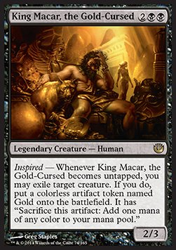 King Macar, the Gold-Cursed - Journey into Nyx 