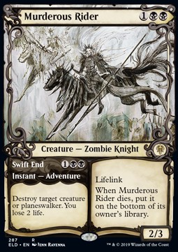 Murderous Rider Swift End - Throne of Eldraine Extras 
