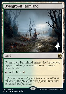 Overgrown Farmland (V.2) - Innistrad Midnight Hunt Promos 