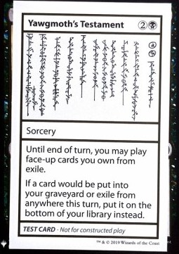 Yawgmoths Testament (V.1) - Mystery Booster Playtest Cards 