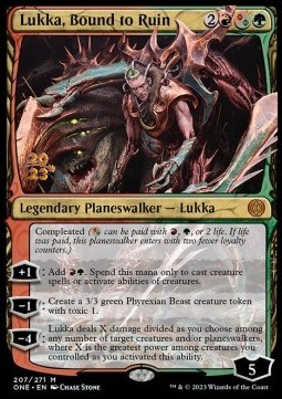 Lukka Bound to Ruin (V.1) - Phyrexia All Will Be One Promos 