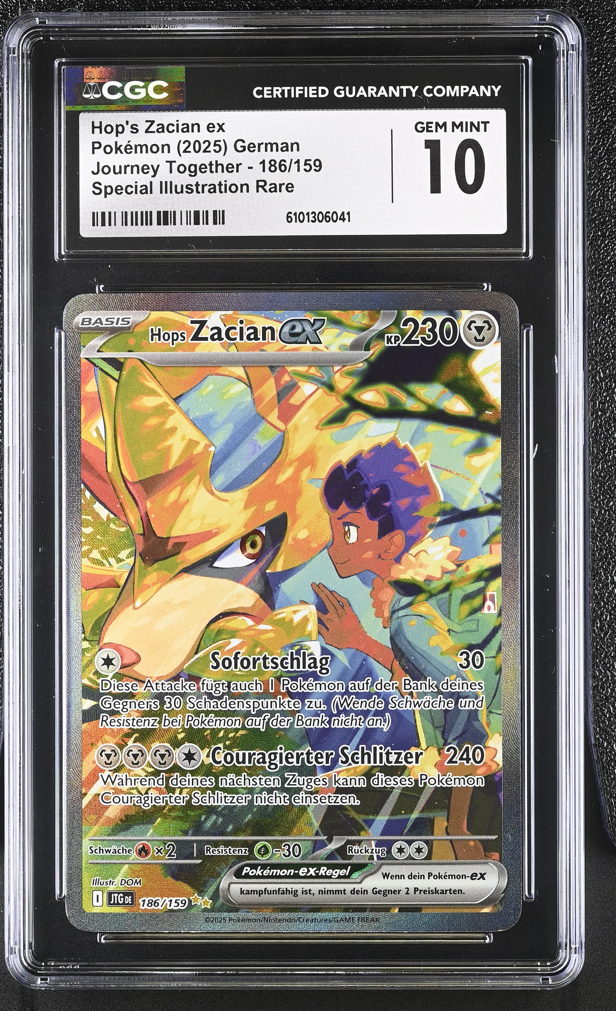 Hops Zacian ex - JTG 186 - German - CGC 10 