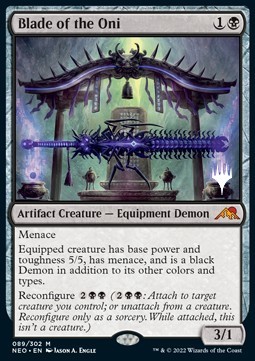 Blade of the Oni (V.2) - Kamigawa Neon Dynasty Promos 