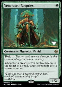 Venerated Rotpriest (V.2) - Phyrexia All Will Be One Promos 