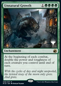 Unnatural Growth (V.2) - Innistrad Midnight Hunt Promos 