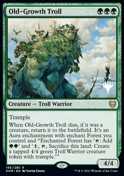 Old Growth Troll (V.2) - Kaldheim Promos 
