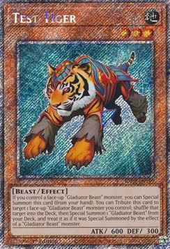 Test Tiger (V.1 Platinum Secret Rare)