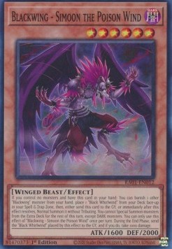 Blackwing Simoon the Poison Wind (V.1 Super Rare)