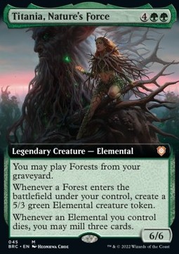 Titania Natures Force (V.2) - Commander The Brothers War Extras 