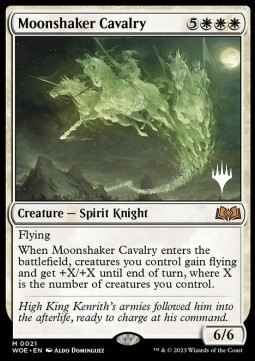 Moonshaker Cavalry (V.2) - Wilds of Eldraine Promos 