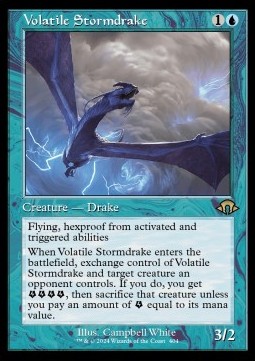 Volatile Stormdrake (V.2) - Modern Horizons 3 Extras 