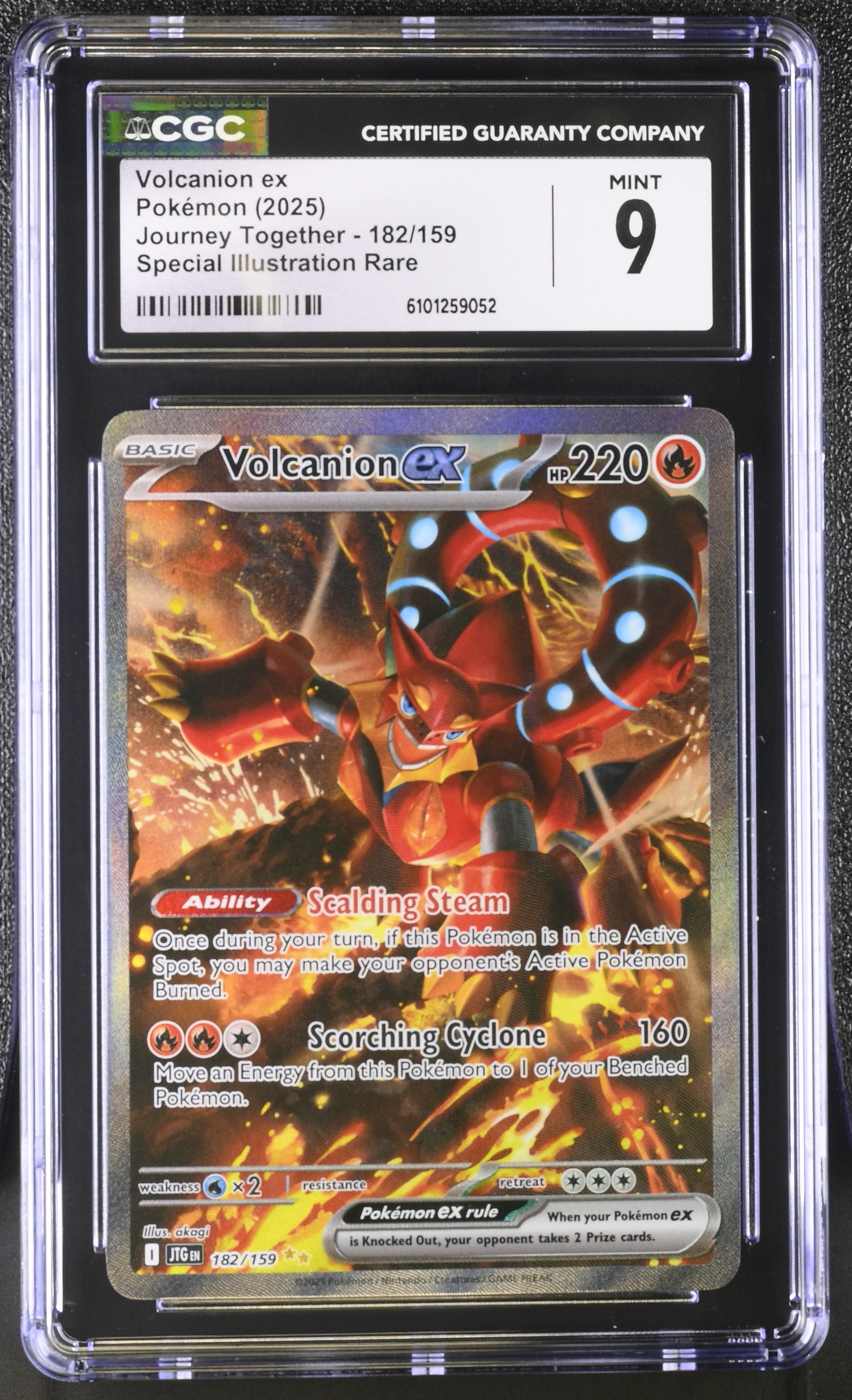 Volcanion ex - JTG 182 - English - CGC 9 
