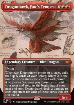 Dragonhawk Fates Tempest - Bloomburrow Extras 